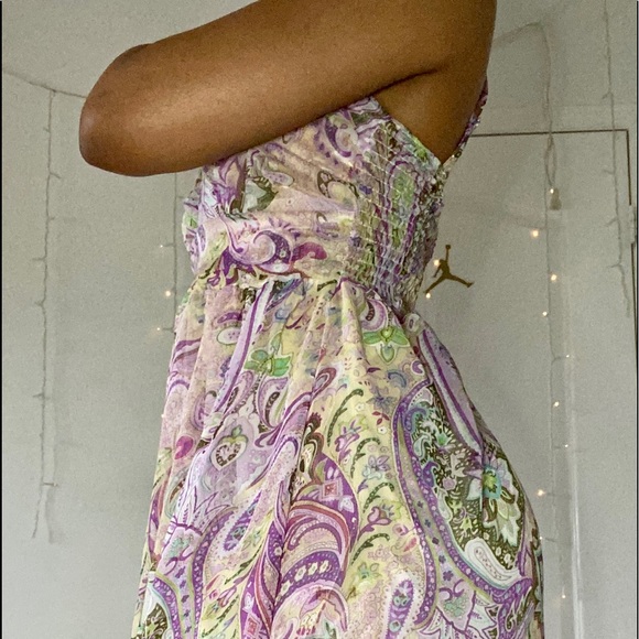 QED London high low dress purple - Picture 2 of 5